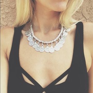 Bohemian coin necklace